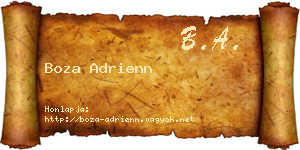 Boza Adrienn névjegykártya